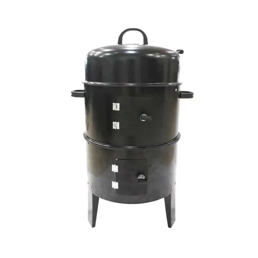 Factory Direct Outdoor Camping barbecue oven Vertical BBQ Grill Charcoal stove Double layer use picnic Grill