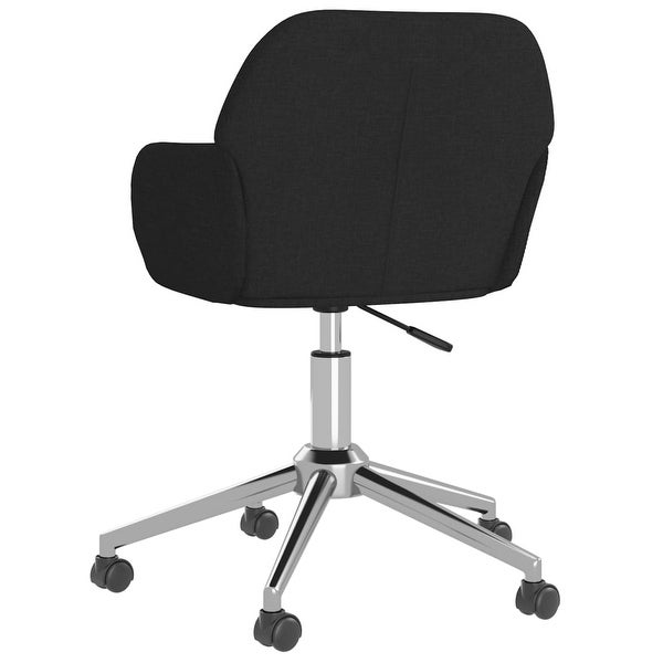 vidaXL Swivel Dining Chairs 2 pcs multi color Fabric