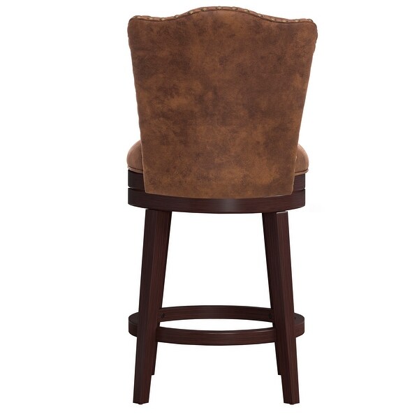 Hillsdale Edenwood Wood Bar Height Swivel Stool