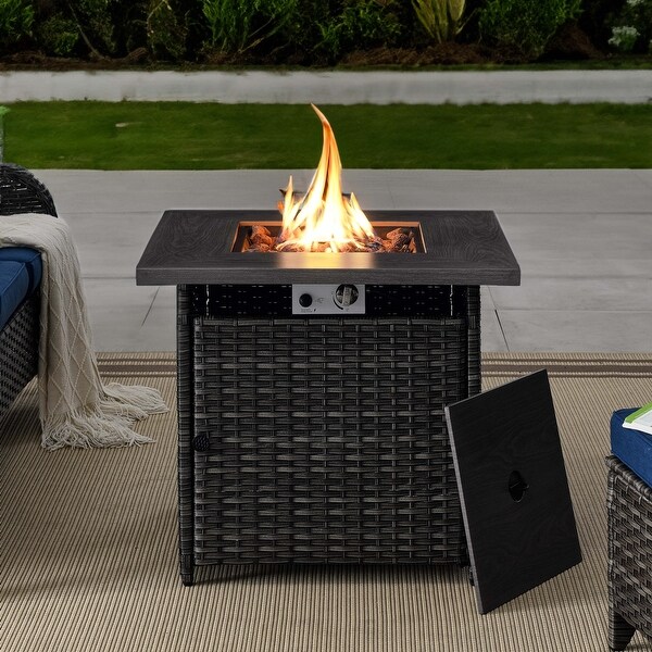 Outdoor Patio Propane Fire Pit Table 50，000 BTU