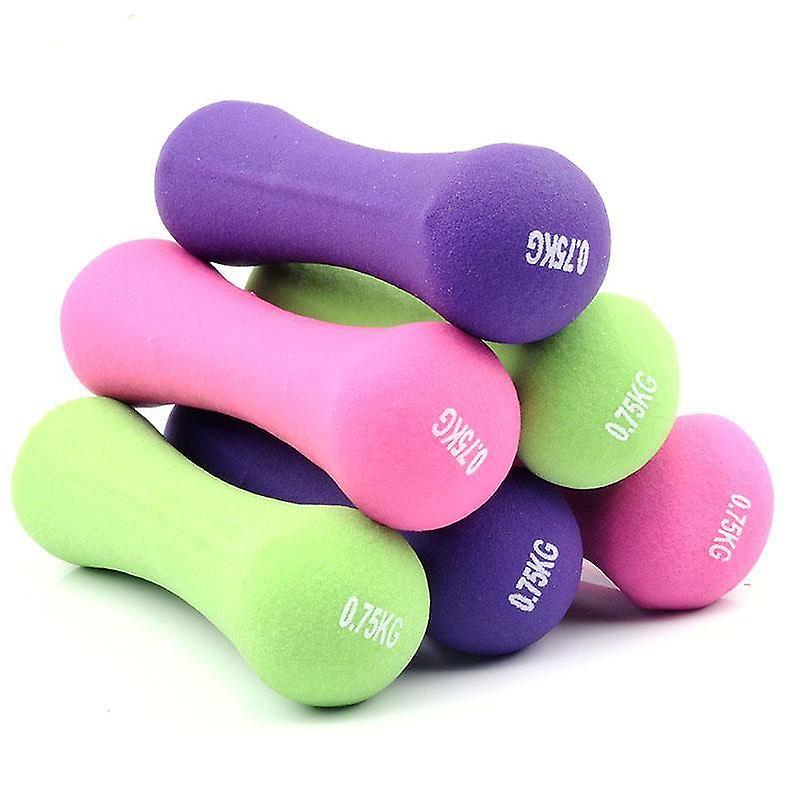 Fitness Dumbbell Weight For Home Exercise Men Women And Kids Arm Hand Weights Pilates Dumbbells 0.5/0.75kg