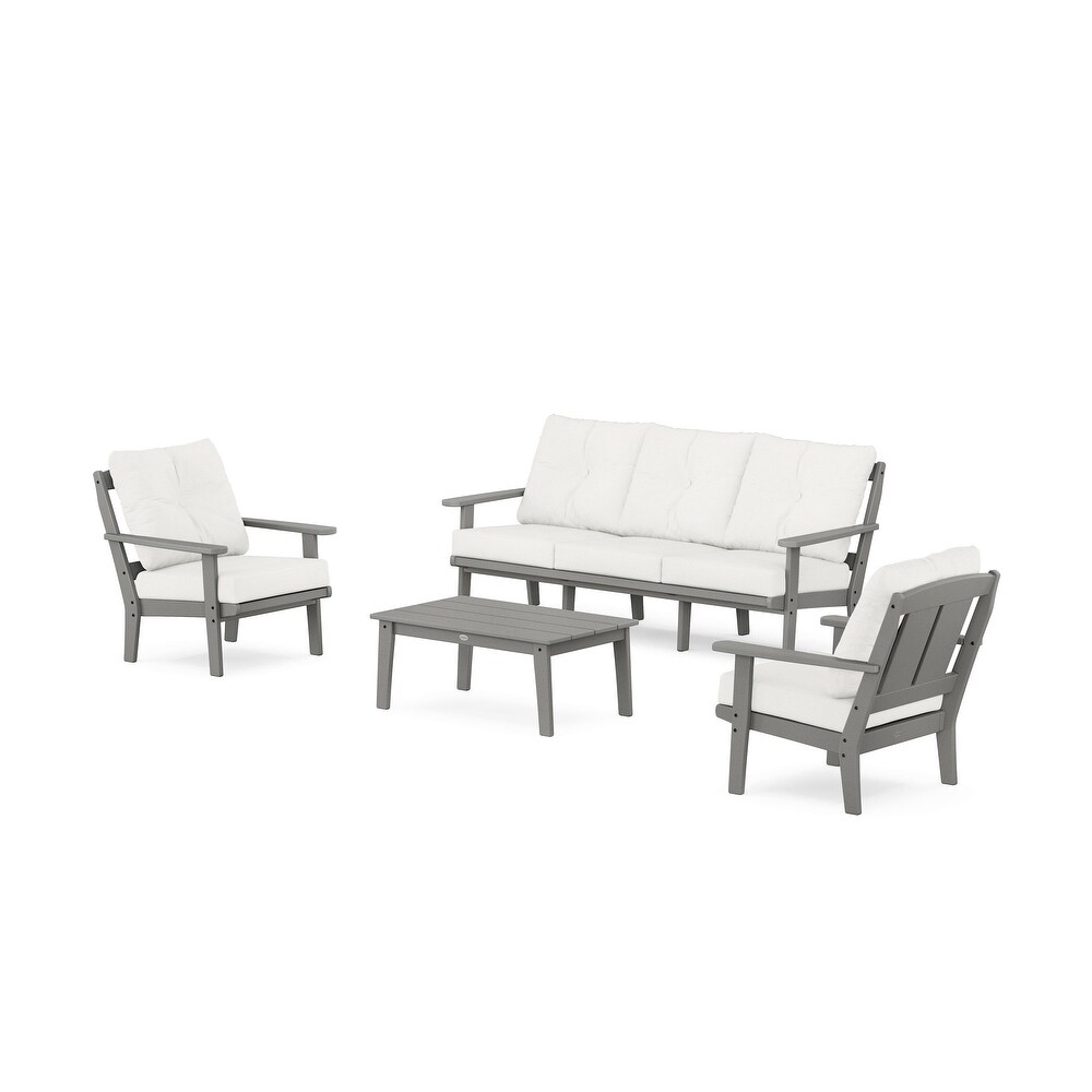 Mission 4 Piece Deep Seating Set with Sofa