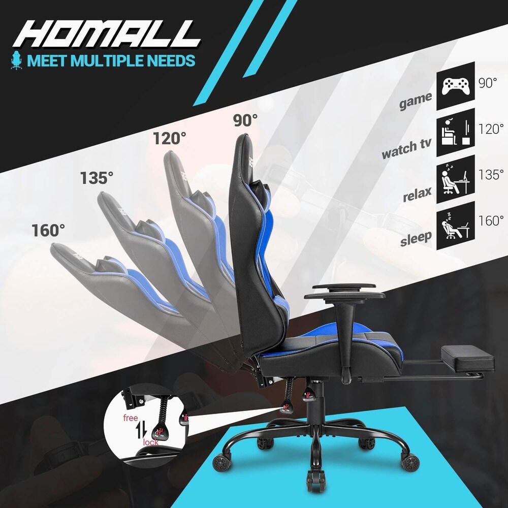 Gaming Chair with Footrest   Ergonomic Desk Chair