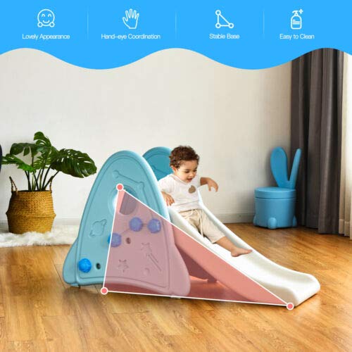 BABY JOY Kids Slide, Freestanding Baby Mini Play Climber Slide Set for Indoor Outdoors Use