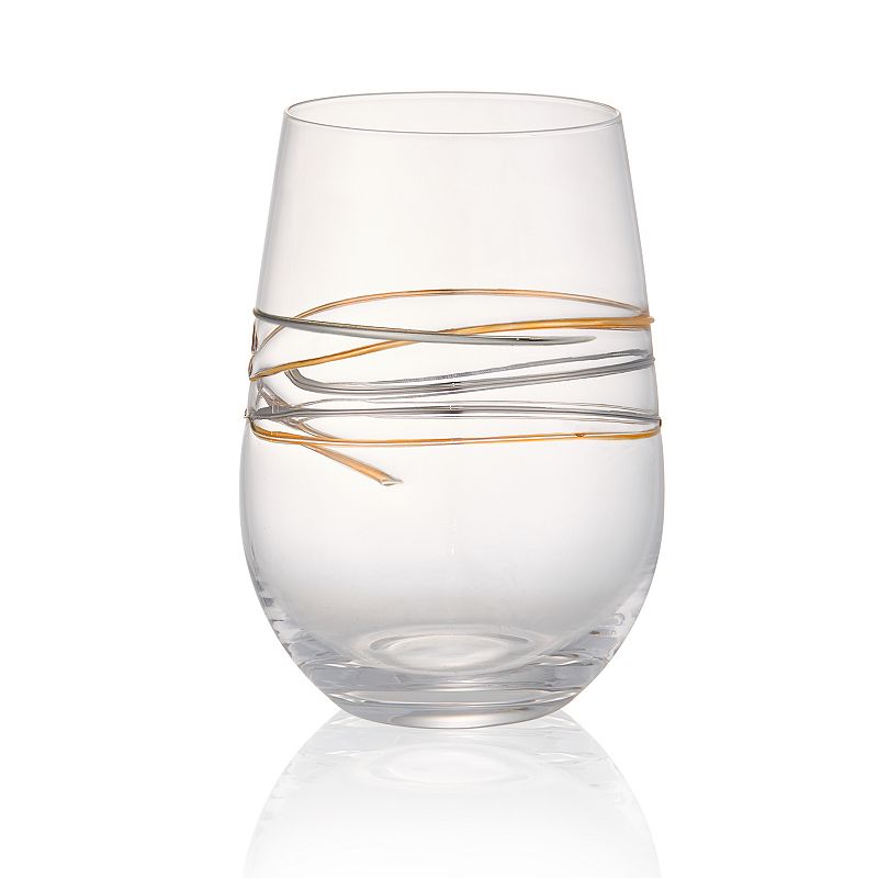 Artland Reflex 4-pc. Stemless Wine Glass Set