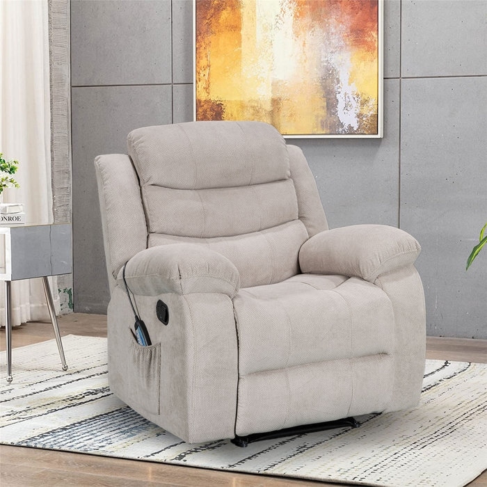 Soft Recliner Chair with Massage and Heat Function