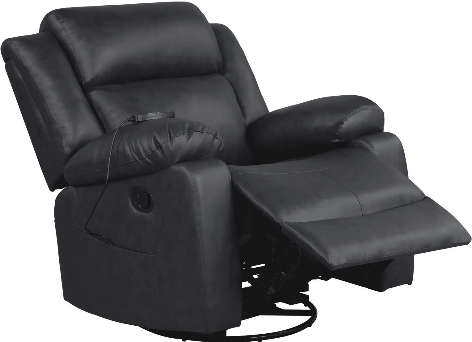 Diane Black Swivel Recliner