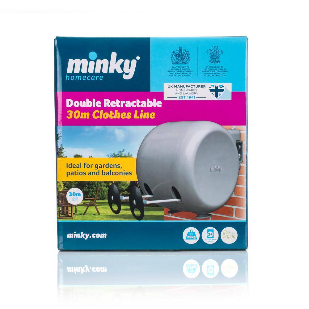 Minky 98 ft. Retractable Clothesline VT21200105