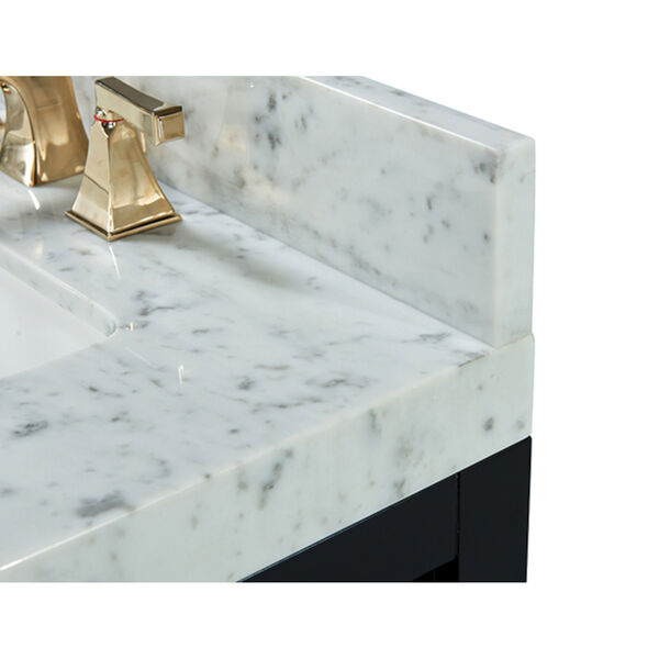 Elizabeth Black Onyx 60-Inch Vanity Console