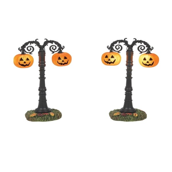 Department 56 Village Halloween Lighted Hallows Eve Street Lamp 2