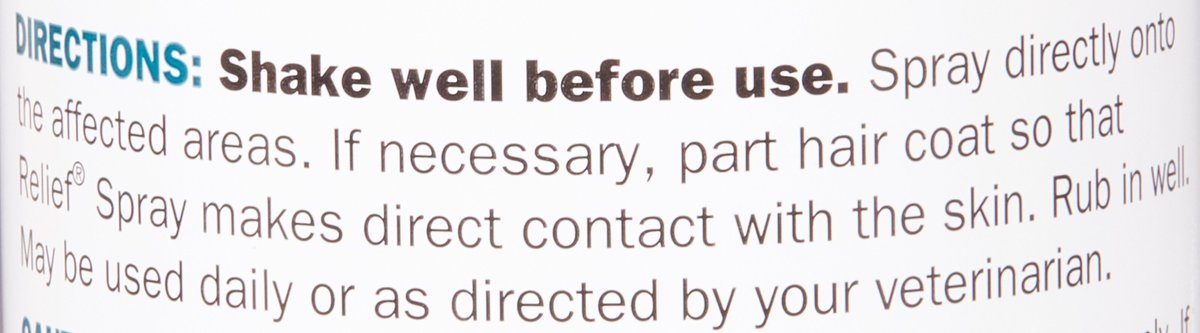 Relief Spray for Itchy Skin for Dogs， Cats， and Horses