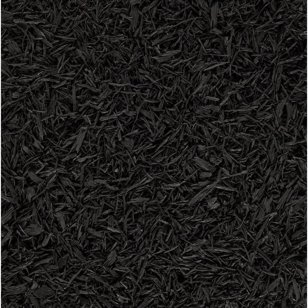 Rubberific 75 cu. ft. Black Shredded Rubber Mulch RM15BK50