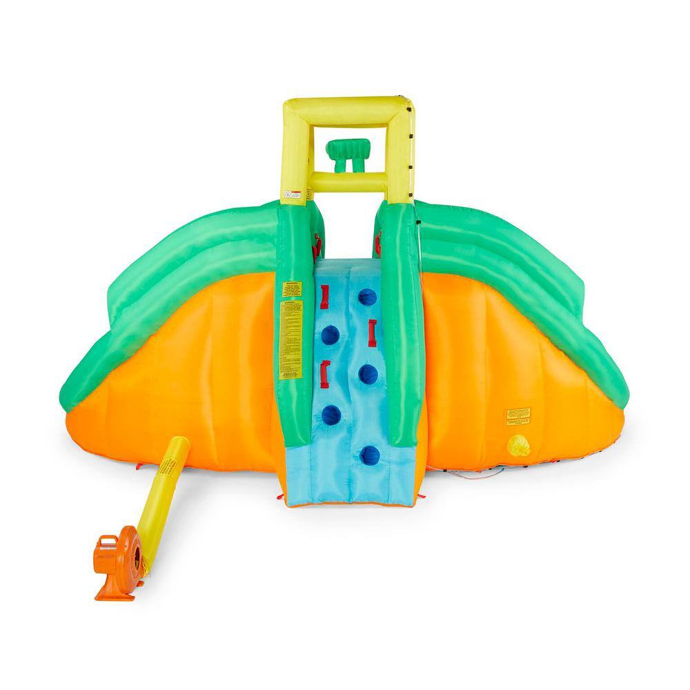 Multi-Colored Kahuna Triple Monster Inflatable Backyard Outdoor Kid Water Slide Park Pool MTI-90732