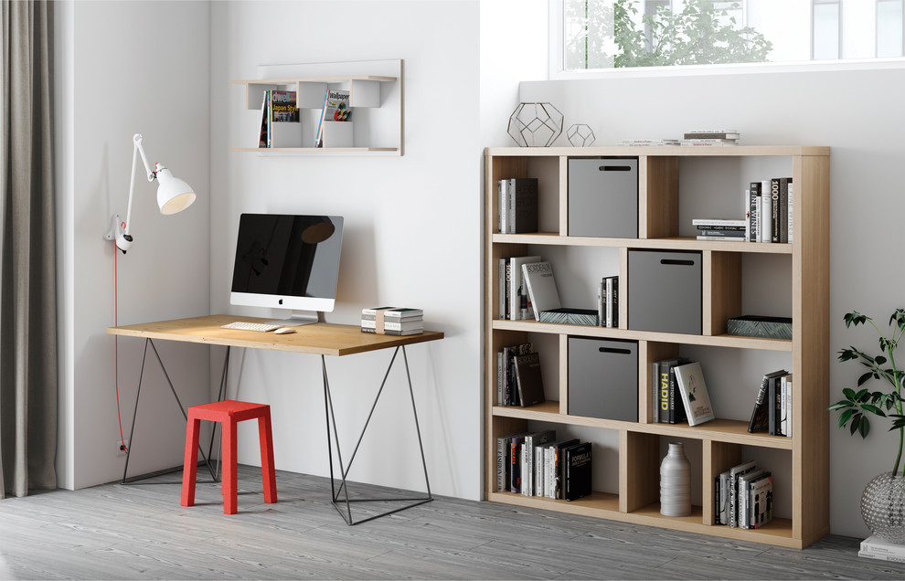 Tema Berlin 4 Levels 150 Wood Bookcase   Transitional   Bookcases   by Ella Modern  Houzz