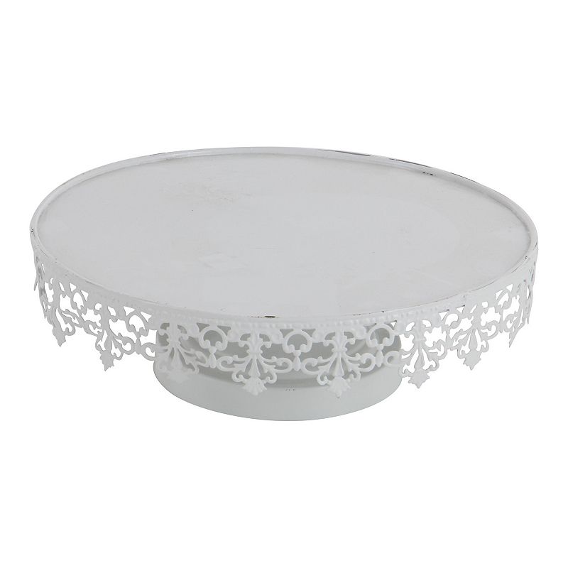 Stella and Eve Round White Decorative Stand Table Decor 3-piece Set