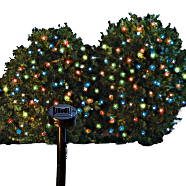 Collections Etc Festive Outdoor String Lights Solar Powered 60 Lights