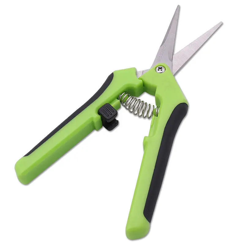 New Design Gardening Hand Scissors Flower Bud Garden Trimming Tool Curved With Stainless Steel Garden Scissors