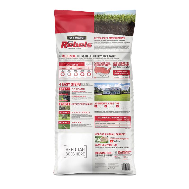 REBEL TALL FESCUE 40 LB