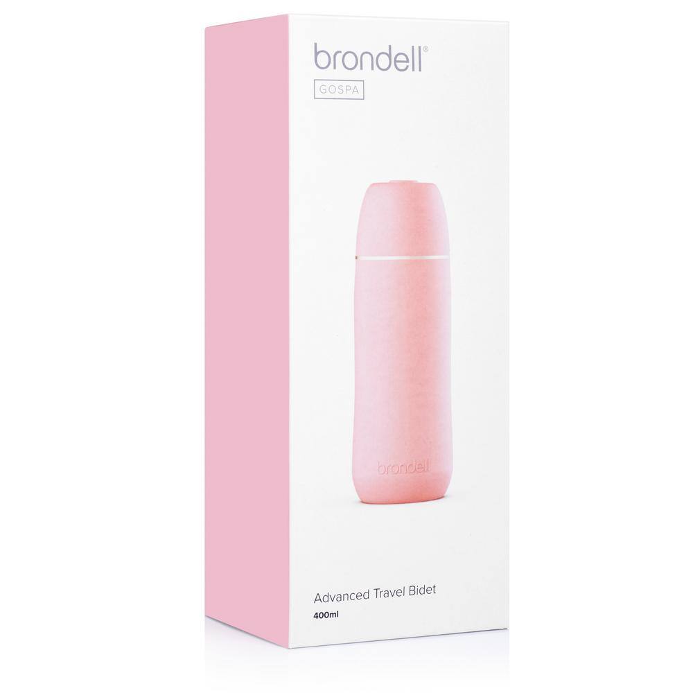 Brondell GoSpa Advanced Portable Travel Bidet with Retractable Nozzle 400 ml in Pink GS-84PNK