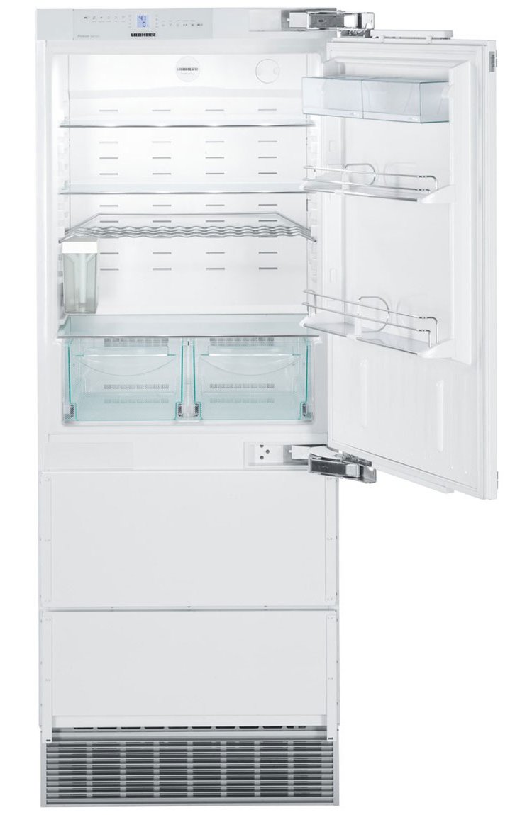 Liebherr 14.1 Cu. Ft. Built-In Refrigerator-Freezer with Right-Hinge， NoFrost and Custom Panels