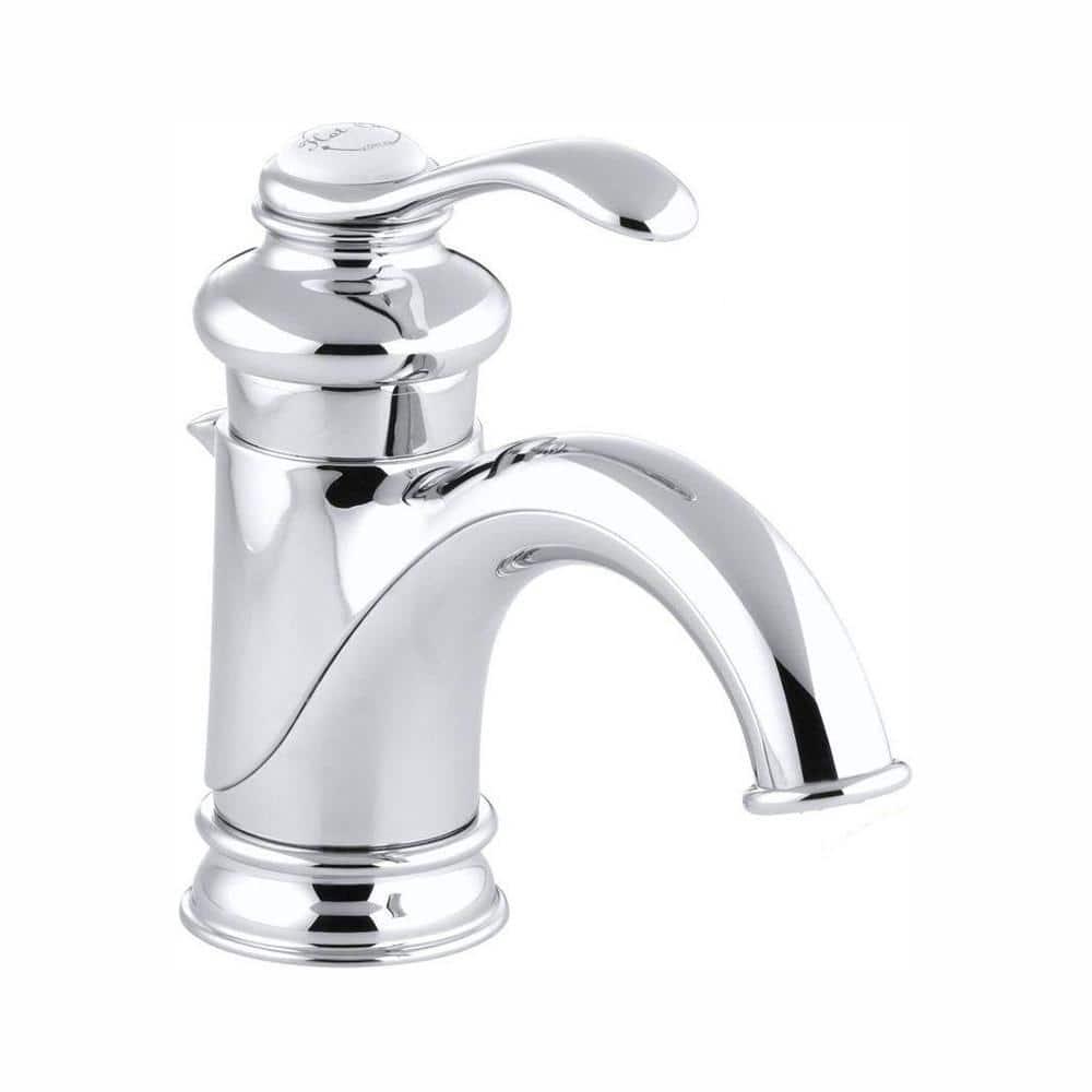 KOHLER Fairfax Single Hole Single Handle MidArc Bathroom Vessel Sink Faucet in Polished Chrome