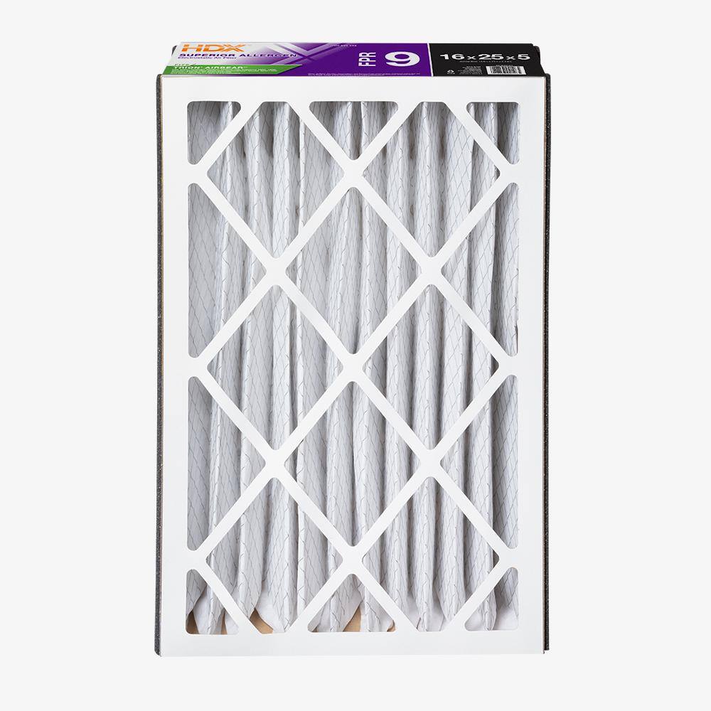 HDX 16 in. x 25 in. x 5 in. Trion AirBear Replacement Pleated Air Filter FPR 9 HDX-AB1625-13-3