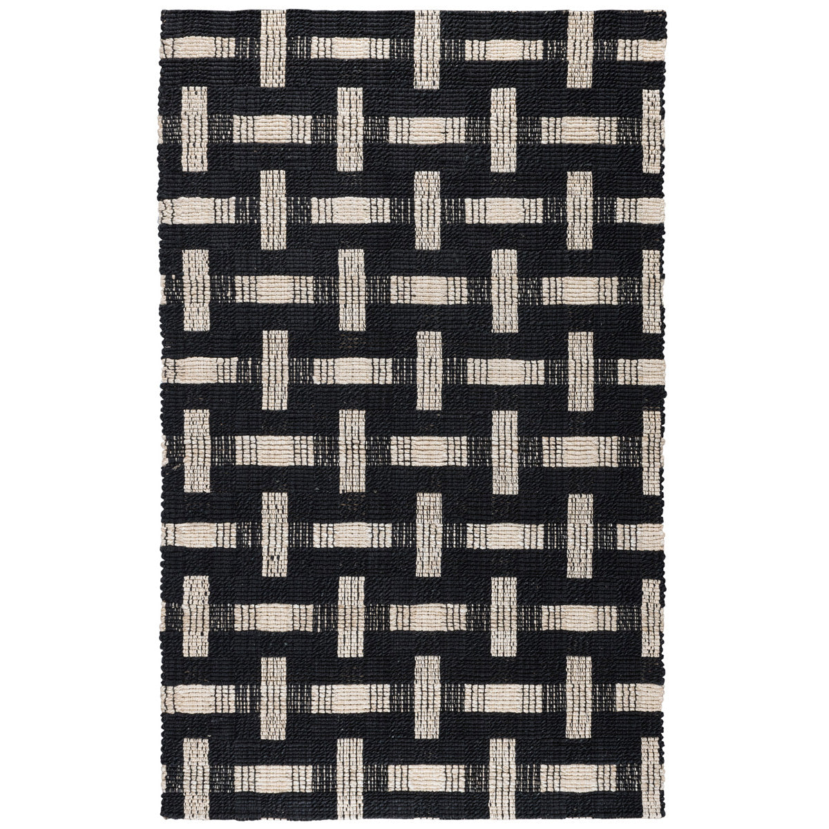 Preston Rug in Black & Ivory by BD Home