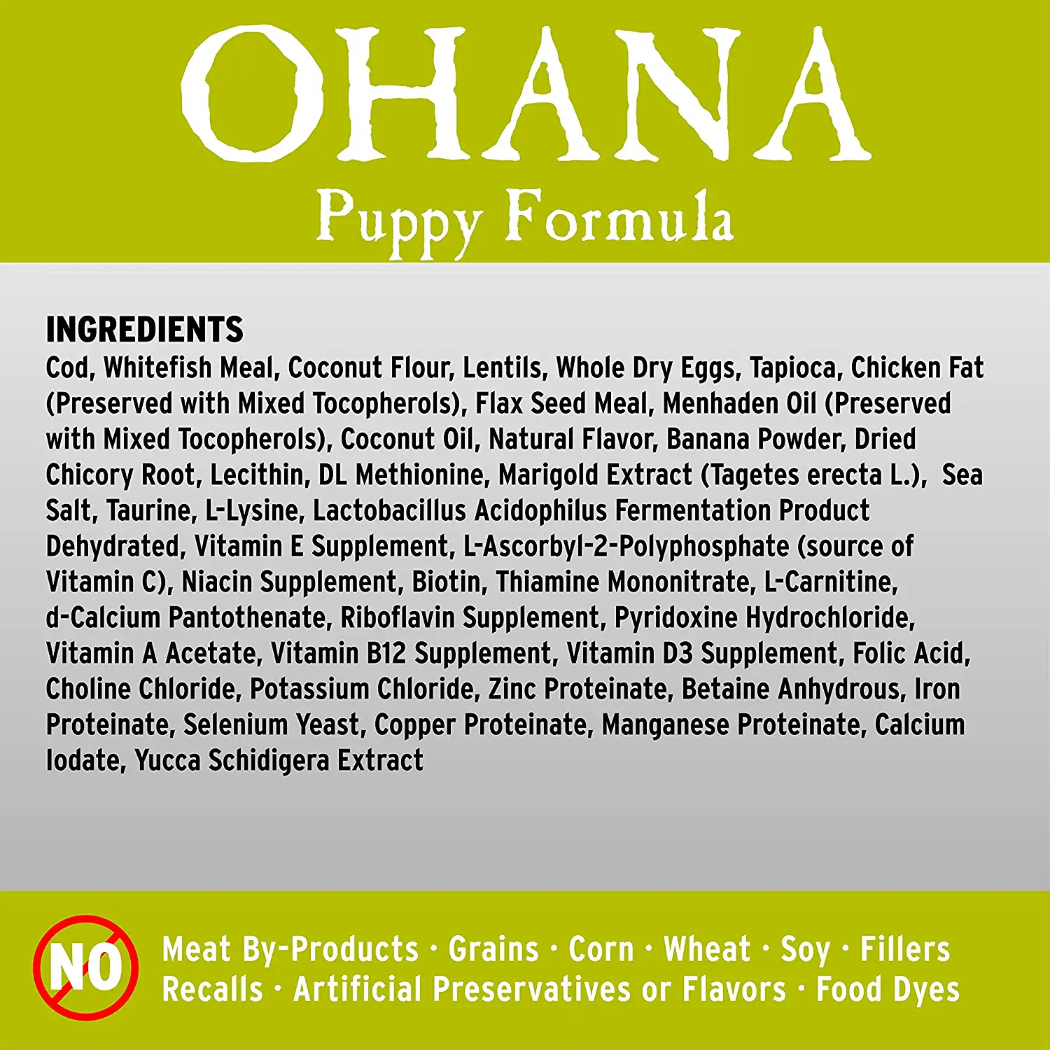 Annamaet Grain-Free Ohana Puppy Formula Dry Dog Food (Line-Caught Cod and Whitefish) 25-lb Bag