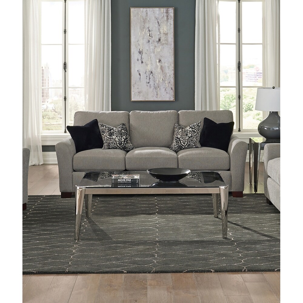 Coaster Furniture Drayton Warm Grey 2 piece Flared Arm Living Room Set