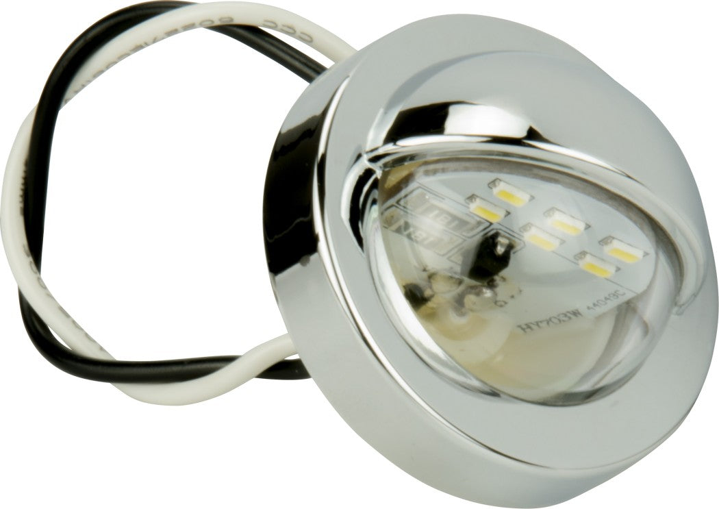 Hopkins LED Round Snap-in Vehicle License Exterior Light or Utility Light， B165