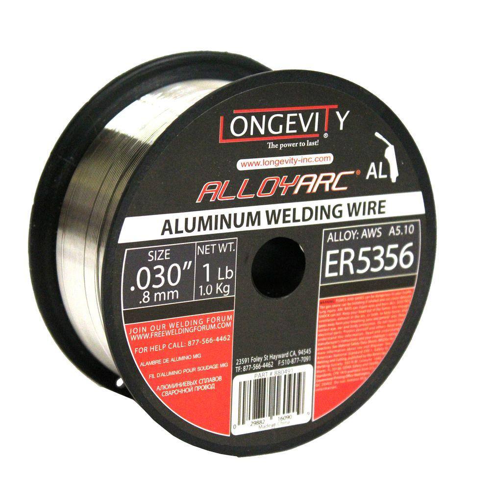 Longevity 5356 0.030 in. Alloy Arc MIG 1 lb. Wire 880491