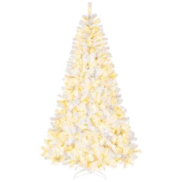 8 Ft PreLit LED Artificial Christmas Tree with 670 Lights