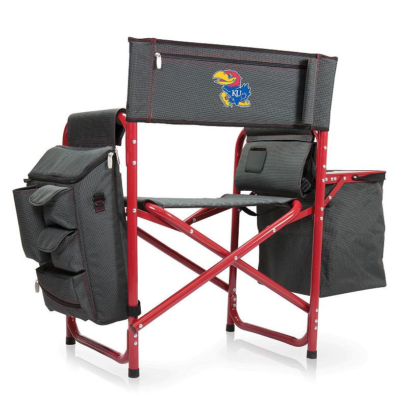 Picnic Time Kansas Jayhawks Fusion Backpack Chair with Cooler