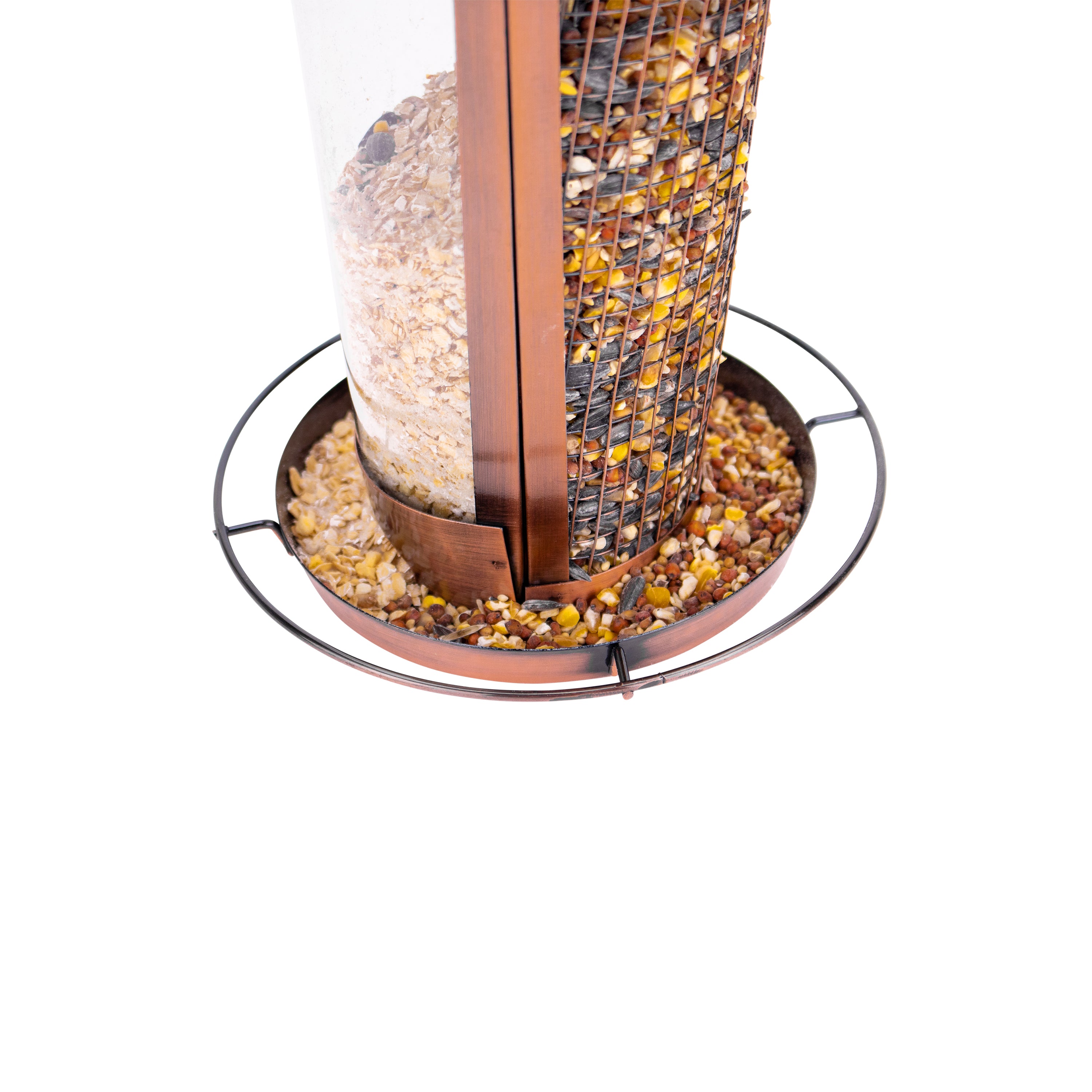 Bliss Outdoors Hanging 2-in-1 Bird Feeder W/ Twist-Lock Cover， 2.5 lb. Food Capacity