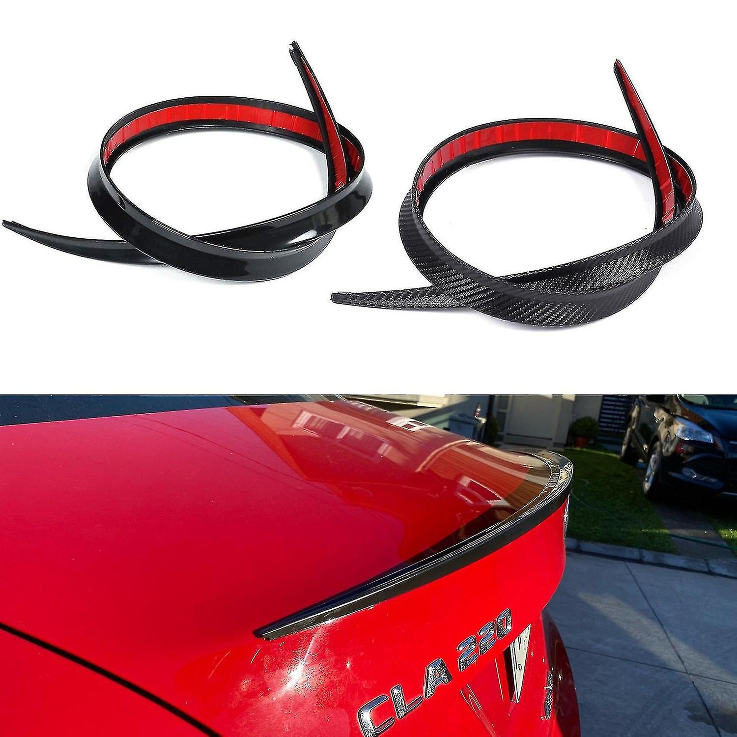 1.28m Universal Roof Spoiler Carbon Fiber Tail Wing Spoiler Rear Trunk Spoiler For