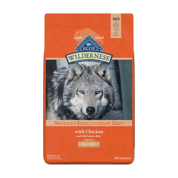 Blue Buffalo Wilderness 24 lb High Protein Chicken Natural Adult Large Breed Dry Dog Food