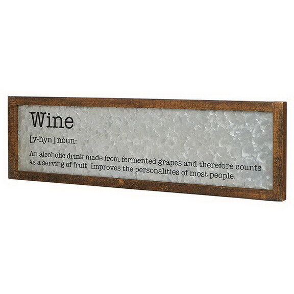 Heartfelt N1706 Metal Sign Wine