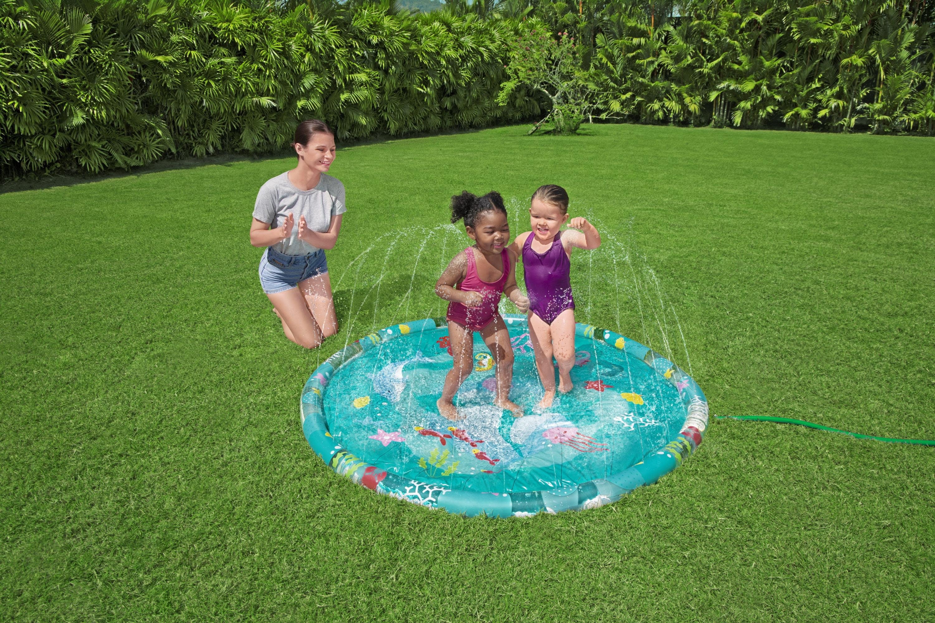 H2OGO! 65" Underwater Sprinkler Splash Kiddie Pool