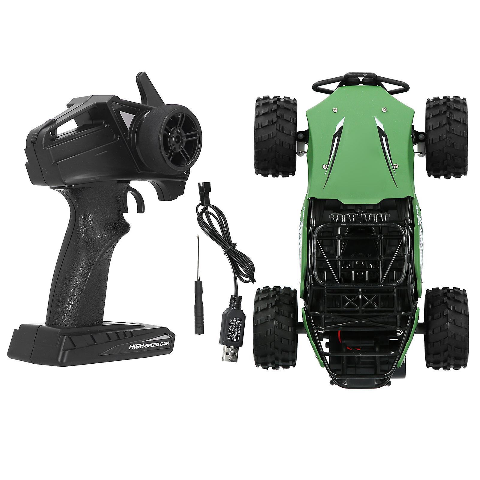 1/18 Rc Climbing Crawler Car Alloy Off Road Vehicle Remote Control Electric Child Toy 2.4ggreen