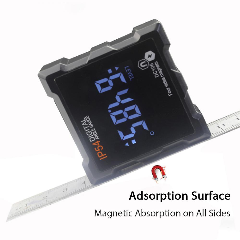 Angle Meter Inclinometer Digital Display Lcd Screen Waterproof And Dustproof Gradient Level Meter Protractor With Magnet On All Sides