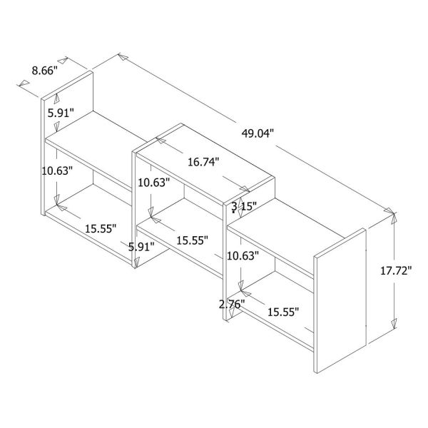 Hampton Wall Décor Shelves in Maple Cream