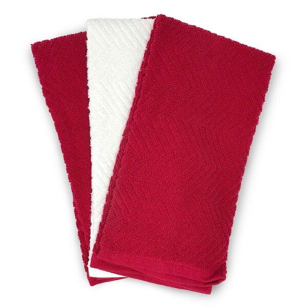 3-Pack All-Cotton Kitchen Dish Towel Set