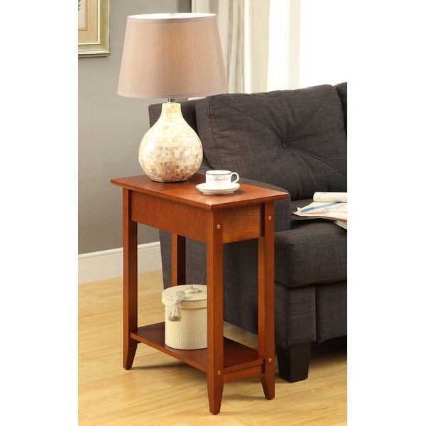 Copper Grove Aubrieta Narrow Flip Top Storage End Table