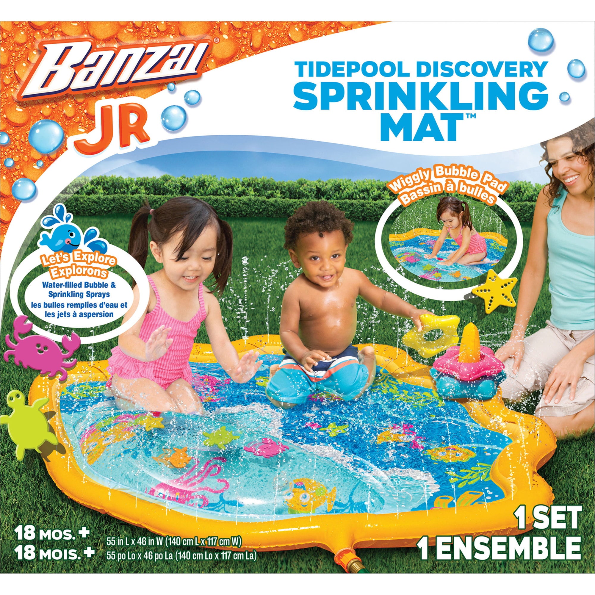 Banzai Jr. Tidepool Discovery Sprinkling Mat, 18 Months & Up