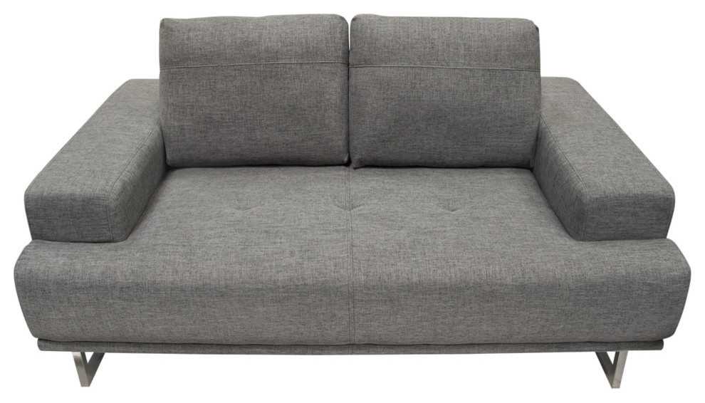 Russo Loveseat With Adjustable Seat Backs  Fabric   Contemporary   Loveseats   by Diamond Sofa  Houzz