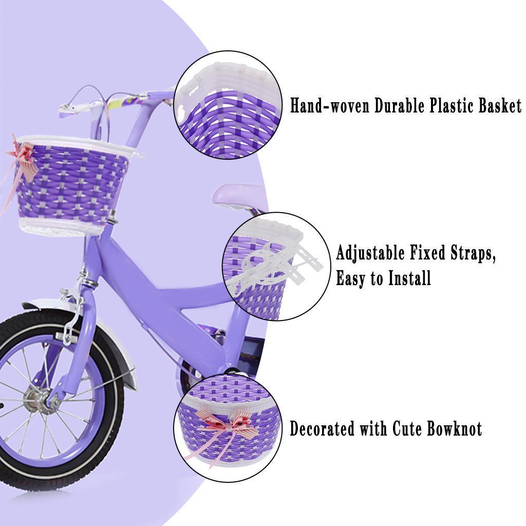 3x Bike Basket Detachable Bicycles Bike Baskets For Little Girls Bike Decor