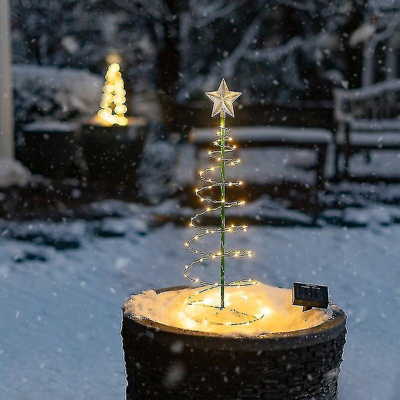 Artificial Christmas Tree Outdoor Solar Christmas Tree Decorations Solar Garden Lights