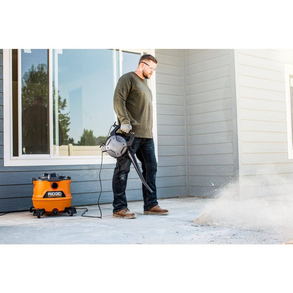 RIDGID 16 Gallon 6.5 Peak HP NXT WetDry Shop Vacuum with Detachable Blower Filter Locking Hose and Accessories HD1600