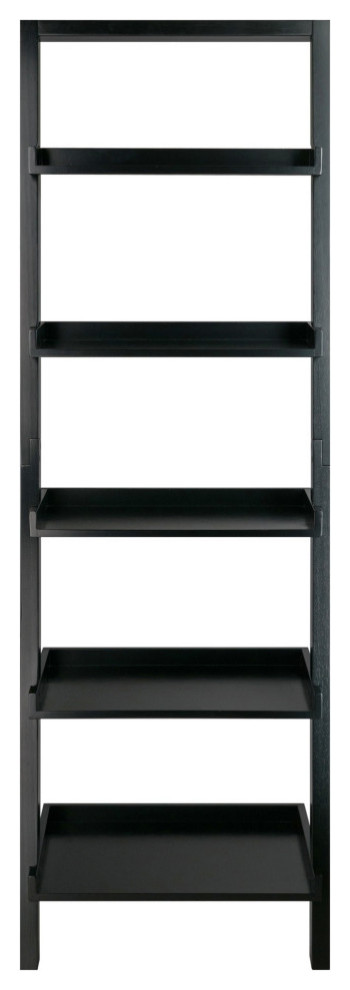 Ergode Bellamy Leaning Shelf  Black   Transitional   Bookcases   by VirVentures  Houzz