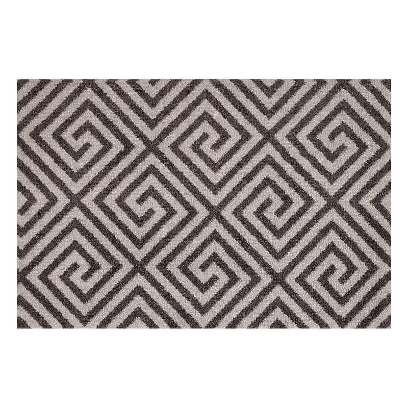 Bungalow Flooring ColorStar Greek Grid 22'' x 34'' Doormat